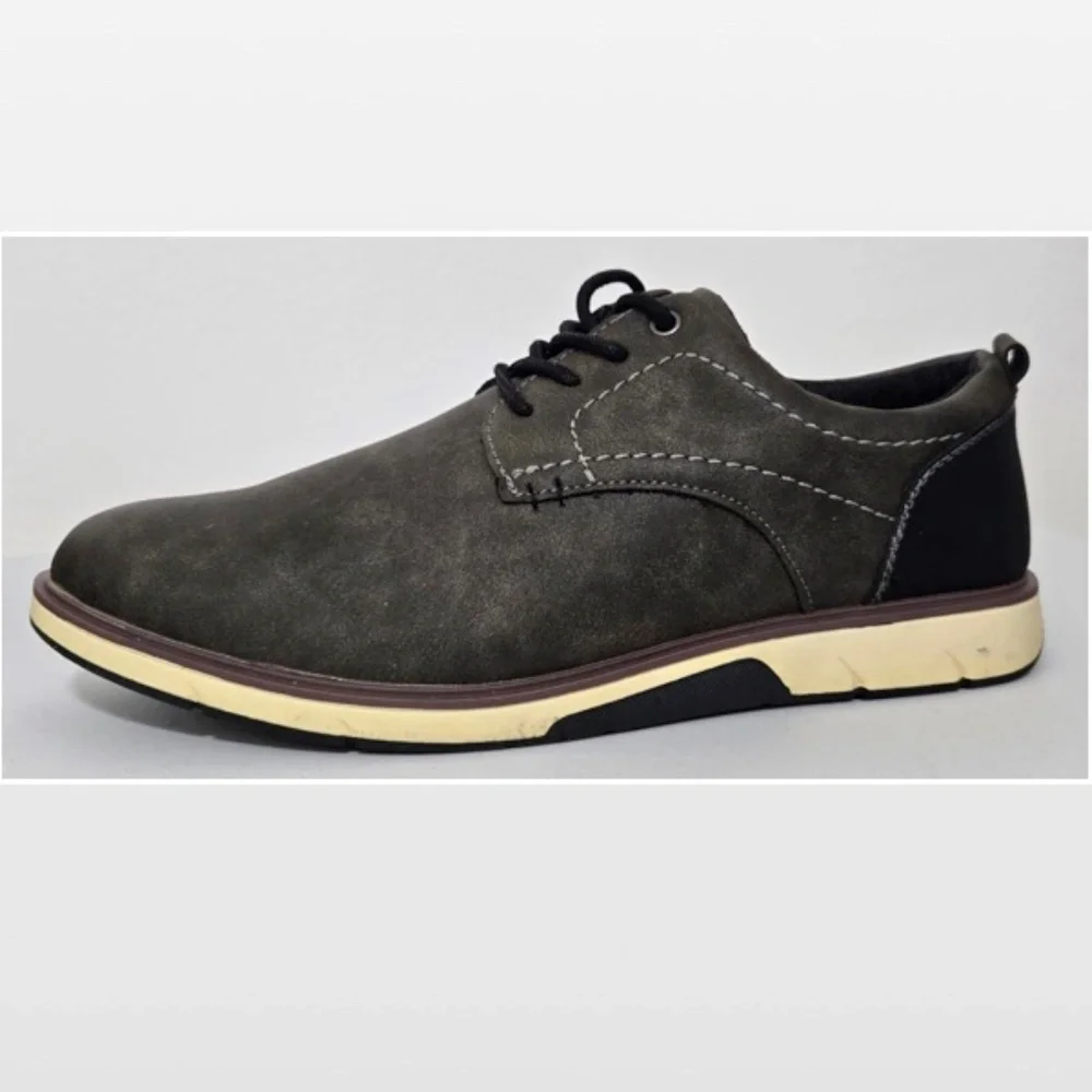 New Falls Creek Shoes Mens Size 8 Casual Gray Lace Up Oxford NWT